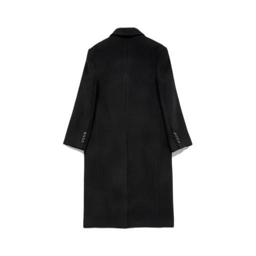 Double-Breasted Peak Lapel Coat