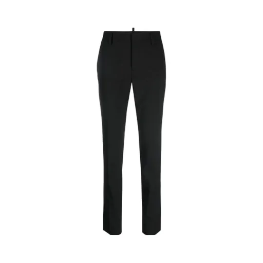 Logo-Plaque Cropped Trousers