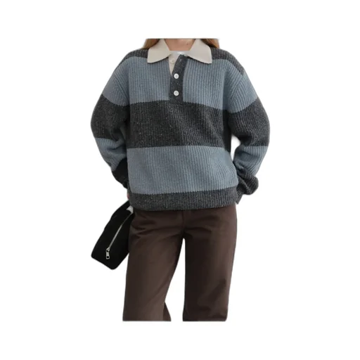 Striped Knit Polo