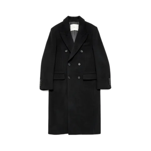 Double-Breasted Peak Lapel Coat