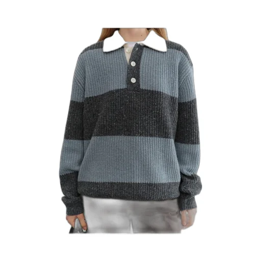Striped Knit Polo