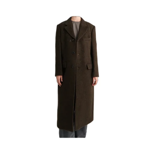 Single-Breasted Wool Coat