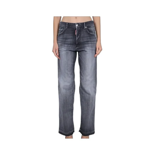Logo Patch Straight-Leg Jeans