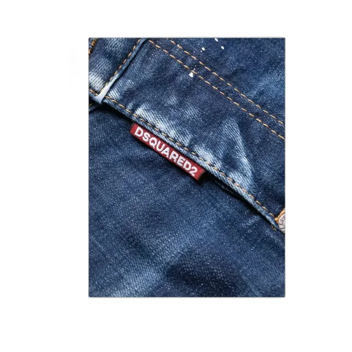 Paint Splatter Distressed Skinny Jeans