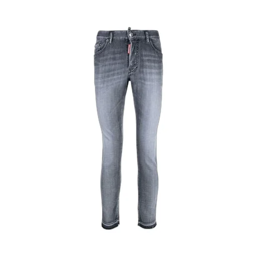 Faded Straight-Leg Skinny Jeans