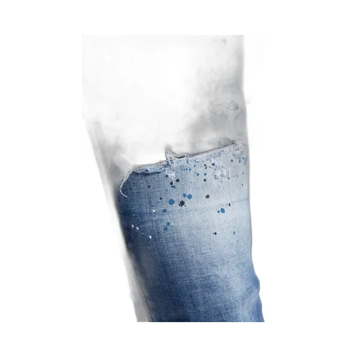 High-Waisted Distressed Flared Jeans