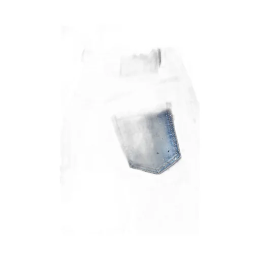 High-Waisted Distressed Flared Jeans