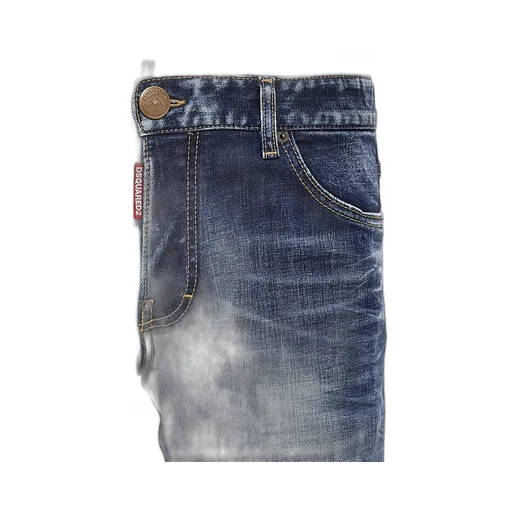 Flag Patch Slim-Cut Jeans