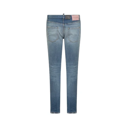 Tapered Leg Distressed Jeans
