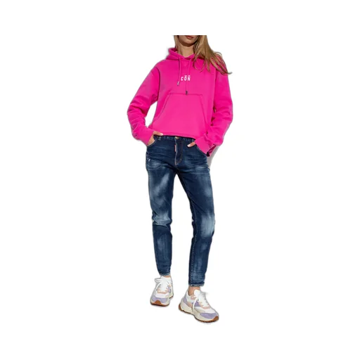 Dsquared2 Bleached-Effect Straight-Leg Skinny Jeans