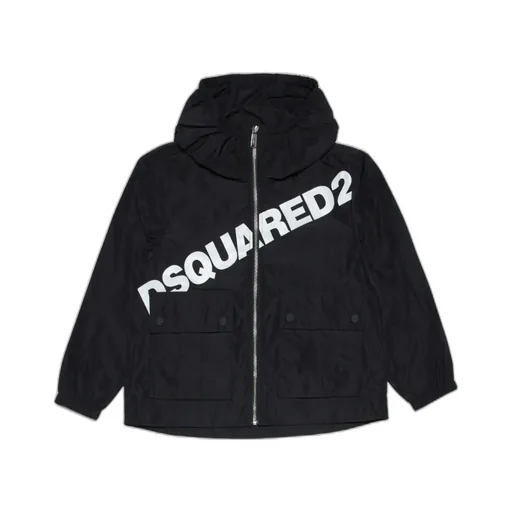 Logo-Print Hooded Windbreaker