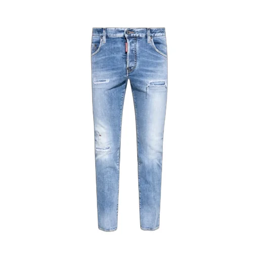 Mid-Rise Distressed Skinny Jeans