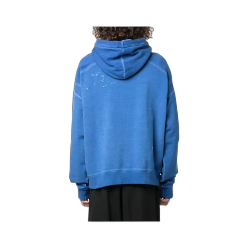Logo Printed Long-Sleeved Hoodie