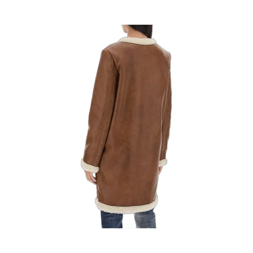Straight Hem Long-Sleeved Coat