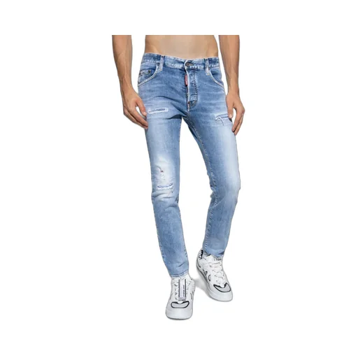 Mid-Rise Distressed Skinny Jeans