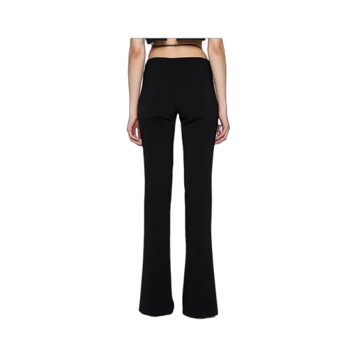 Strap Detailed Buckled Flared Pants