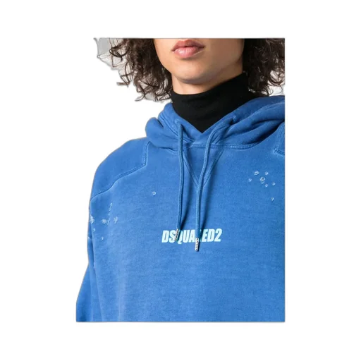 Logo Printed Long-Sleeved Hoodie