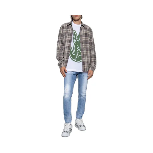 Mid-Rise Distressed Skinny Jeans
