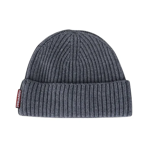 Logo Patch Scarf-Beanie Set