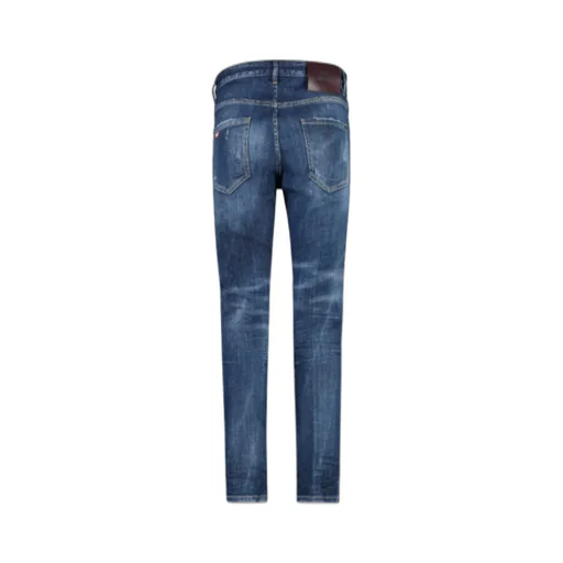 Mid Rise Distressed Skinny Jeans