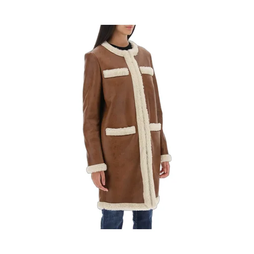 Straight Hem Long-Sleeved Coat