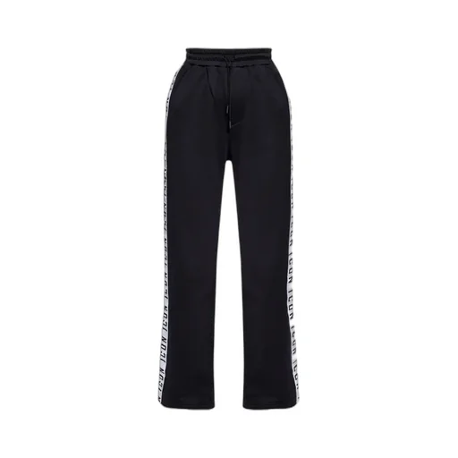 Logo Detailed Wide Leg Track Pants