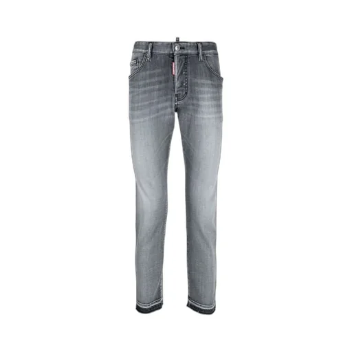Logo Patch Cropped Jeans