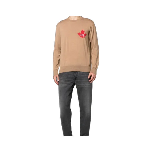 Fine-Knit Crew-Neck Jumper