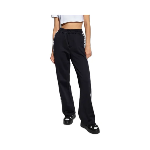 Logo Detailed Wide Leg Track Pants