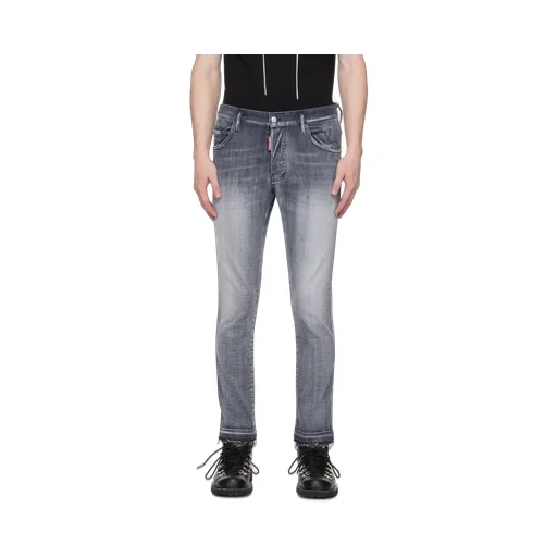 Logo Patch Cropped Jeans