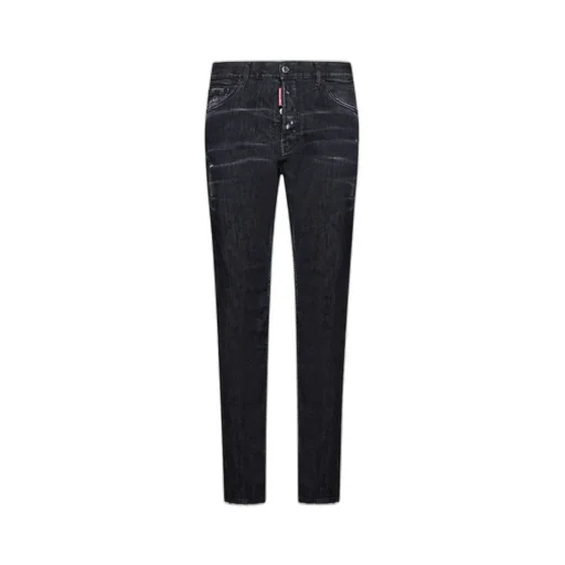 Distressed Straight Leg Jeans