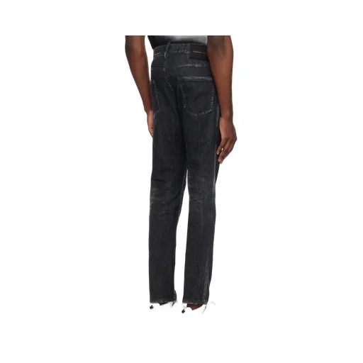 Distressed Straight Leg Jeans