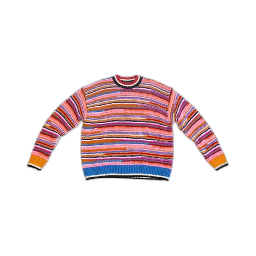 Round-Collar And Long-Sleeved Sweater