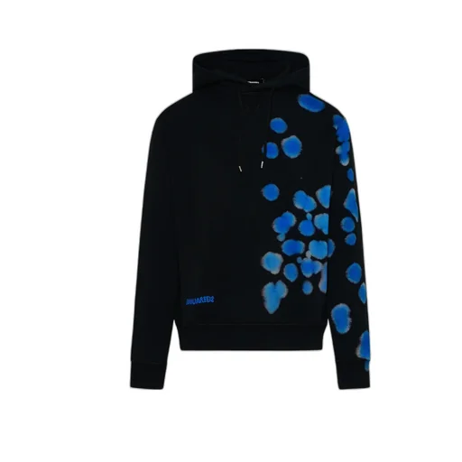 Dye-Print Cotton Hoodie