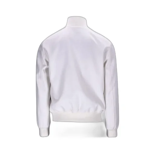 Logo Embroidered Zip-Up Bomber Jacket