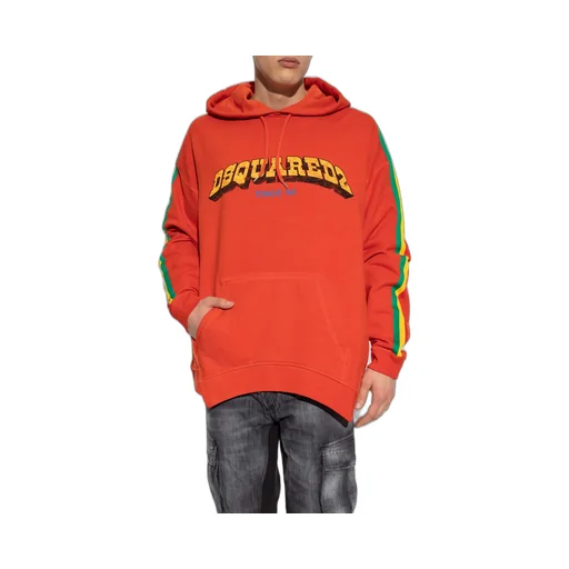 Logo Printed Drawstring Hoodie