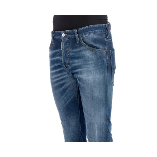 Logo Patch Distressed Slim-Fit Jeans