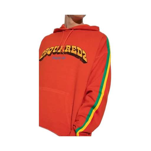 Logo Printed Drawstring Hoodie