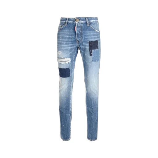 Patchwork Logo Detailed Jeans