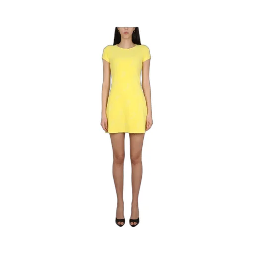 Round-Neck Flared Mini Dress