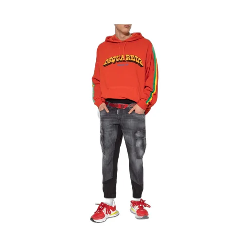 Logo Printed Drawstring Hoodie