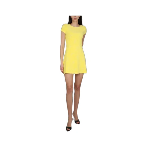 Round-Neck Flared Mini Dress