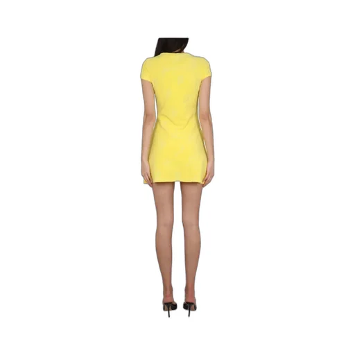Round-Neck Flared Mini Dress