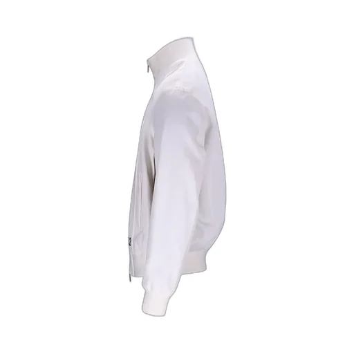 Logo Embroidered Zip-Up Bomber Jacket