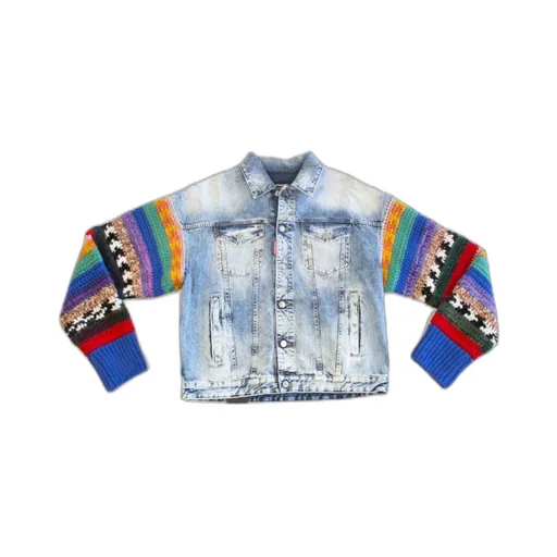 Long-Sleeved Denim Coat