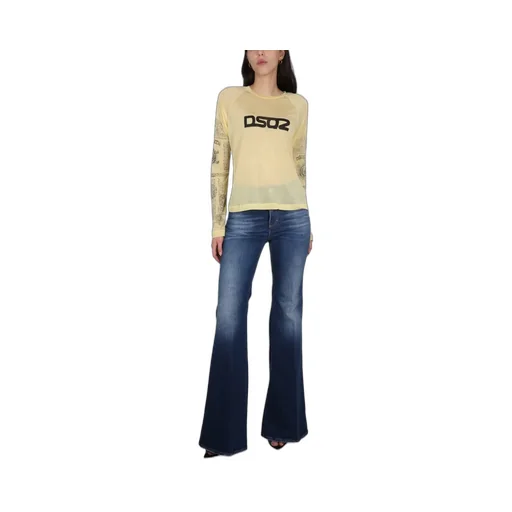 Logo-Printed Long-Sleeved Crewneck Top