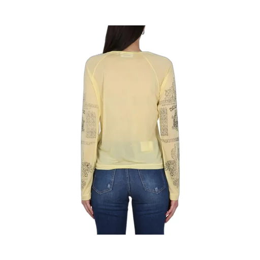 Logo-Printed Long-Sleeved Crewneck Top