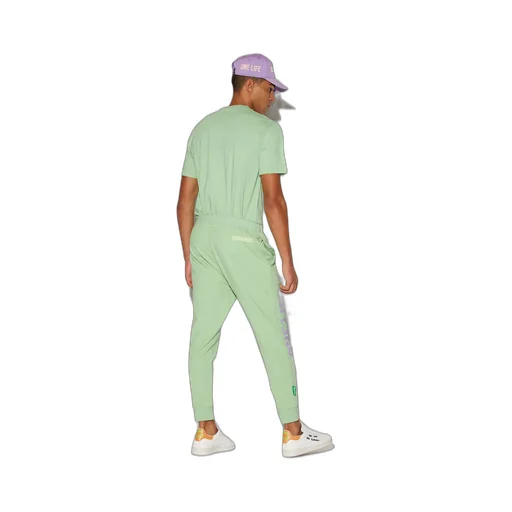 Slogan-Print Cotton Track Pants