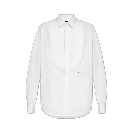 Logo Embroidered Long-Sleeved Shirt