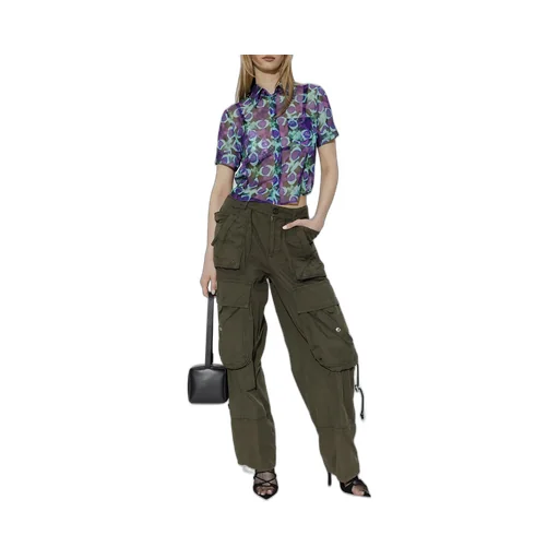 Floral-Printed Short-Sleeved Button-Up Shirt
